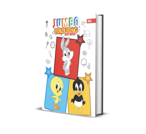 Jumbo Colouring Book Red